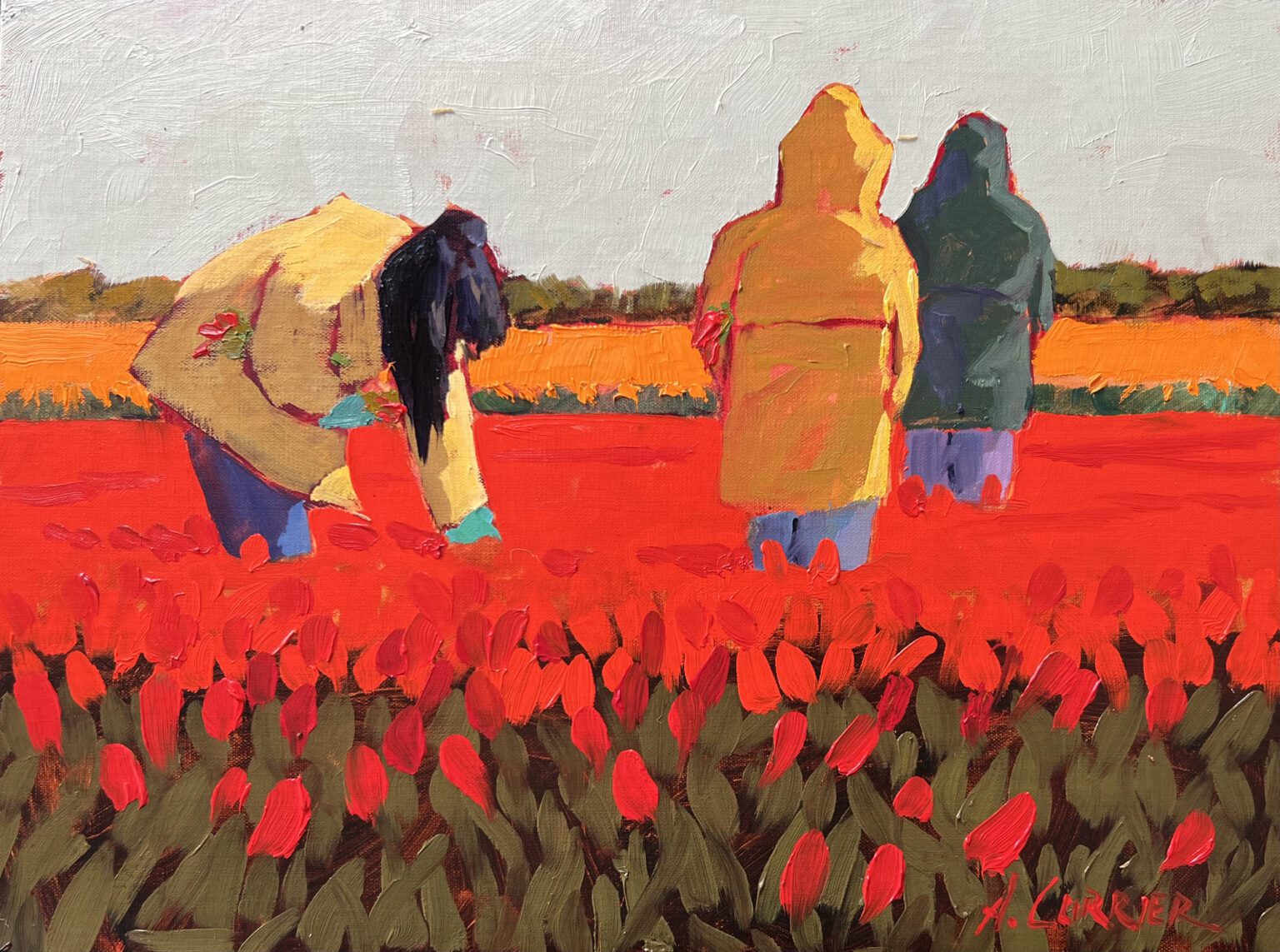 Alfred Currier's “Skagit Pickers” will be one of the paintings on display at an opening reception featuring new works by Currier and Anne Schreivogl Friday