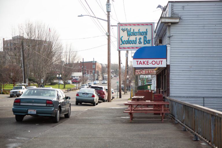 The Waterfront Seafood and Bar off Holly Street is known as the “serial killer bar” because several murderers are rumored to have frequented it.