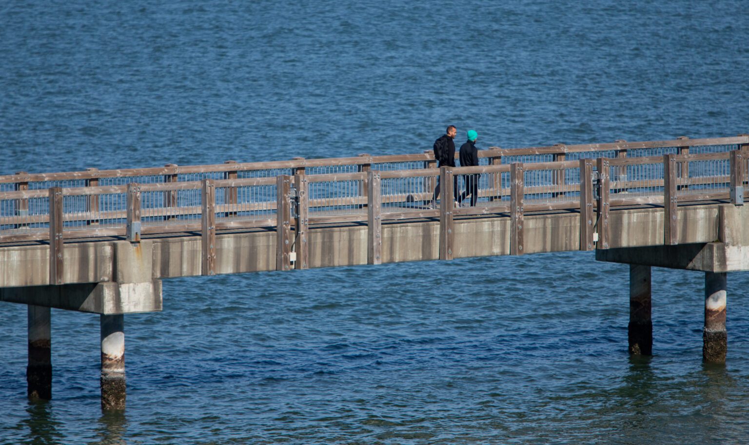 People walk along the Taylor Dock boardwalk in Bellingham. The city's main planning document for pedestrian amenities such as Taylor Dock is getting an update