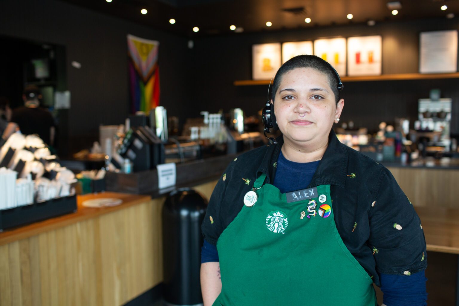 Alex Ruderman is a shift lead at the Cordata Starbucks and said management has tried to scare and encourage them and other coworkers into voting against forming a union. Despite management's efforts