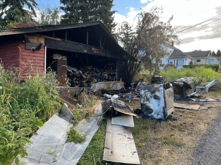A July 5 fire in a garage on the 1500 block of Larrabee Avenue has been labeled "suspicious" by investigators. Police are looking into this case and at least eight other suspicious fires set since June 30.