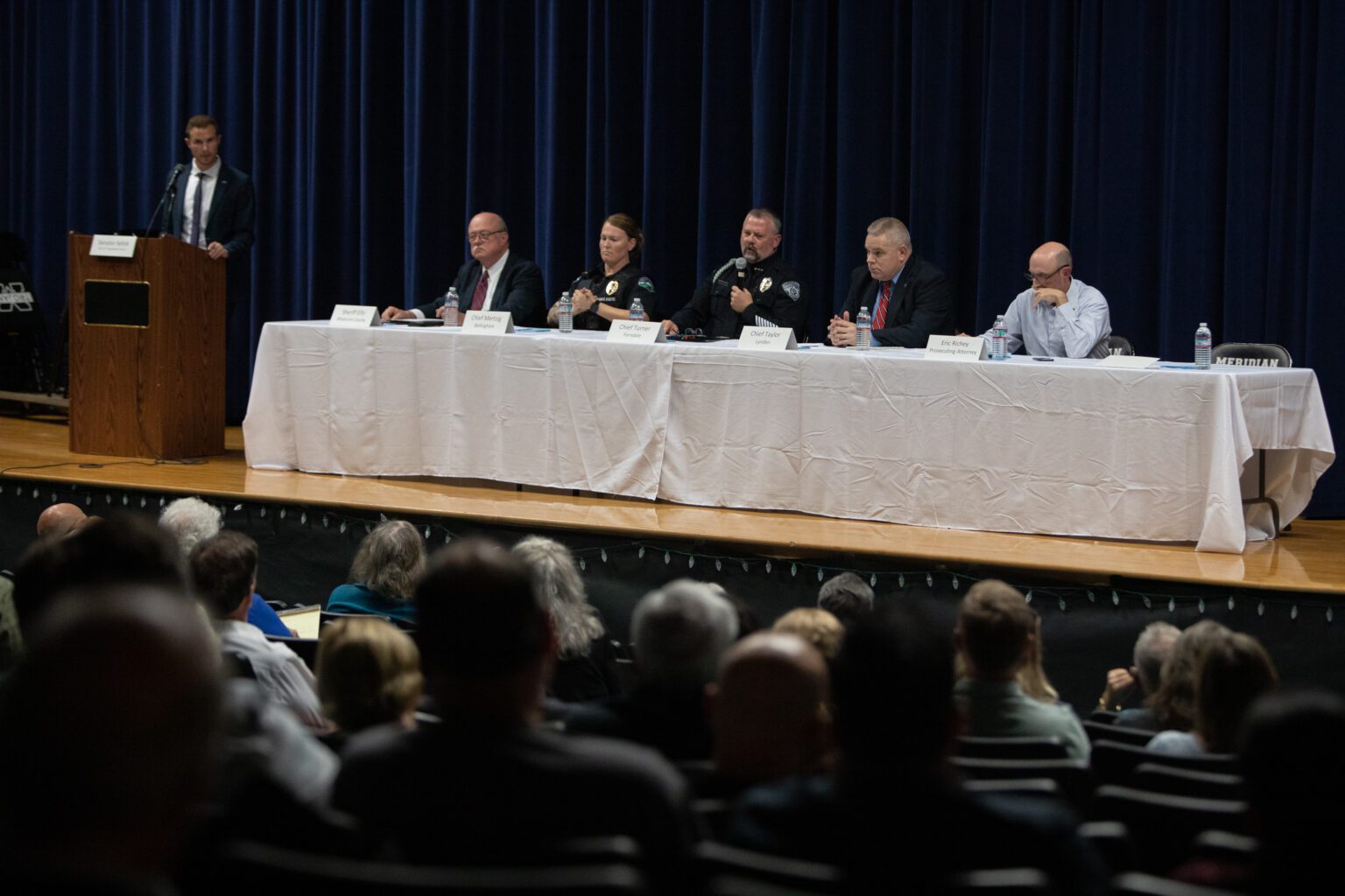 Dozens of people attended a public safety forum hosted by Republican Sen. Simon Sefzik