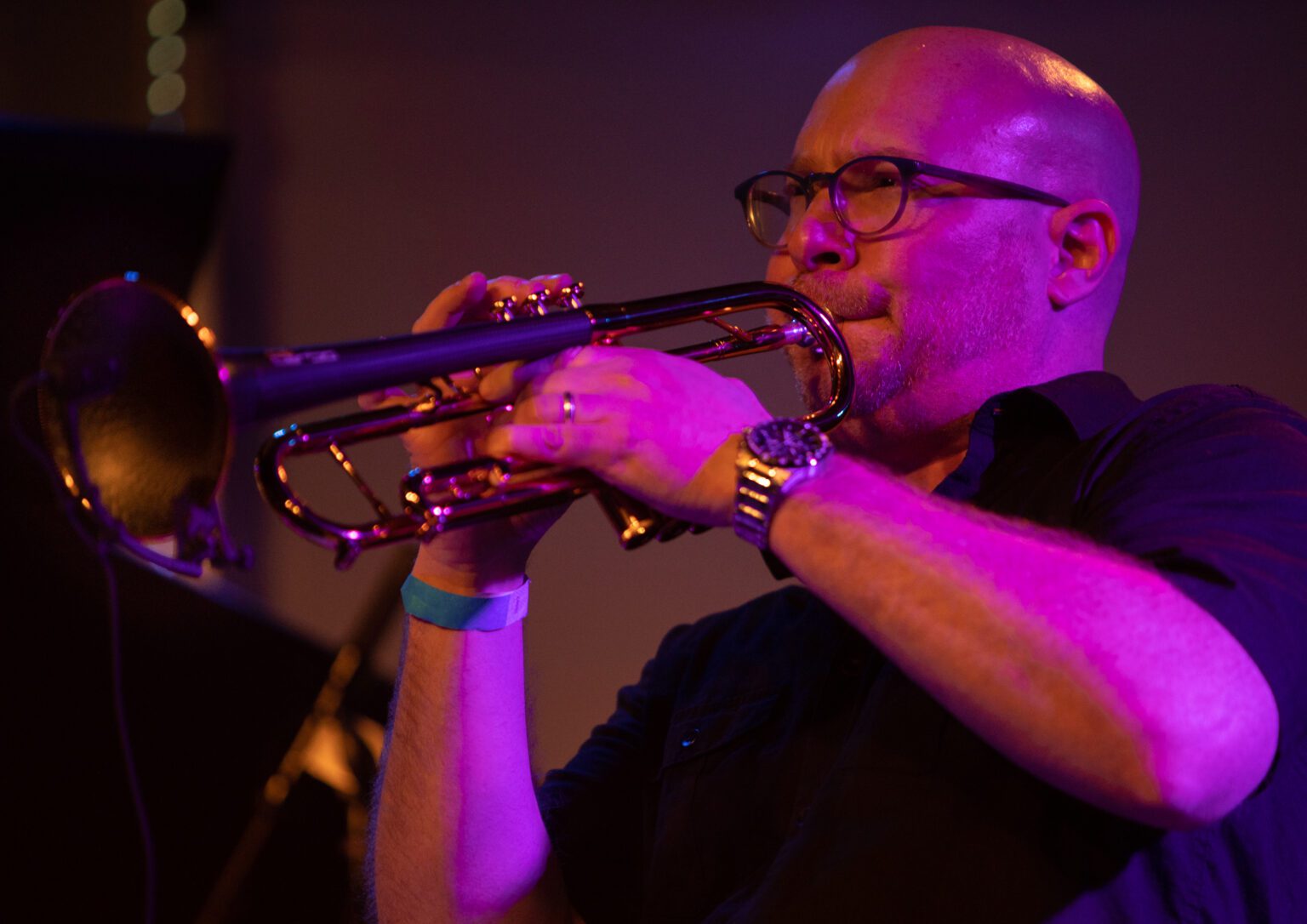 Trumpet and flugelhorn player Kevin Woods