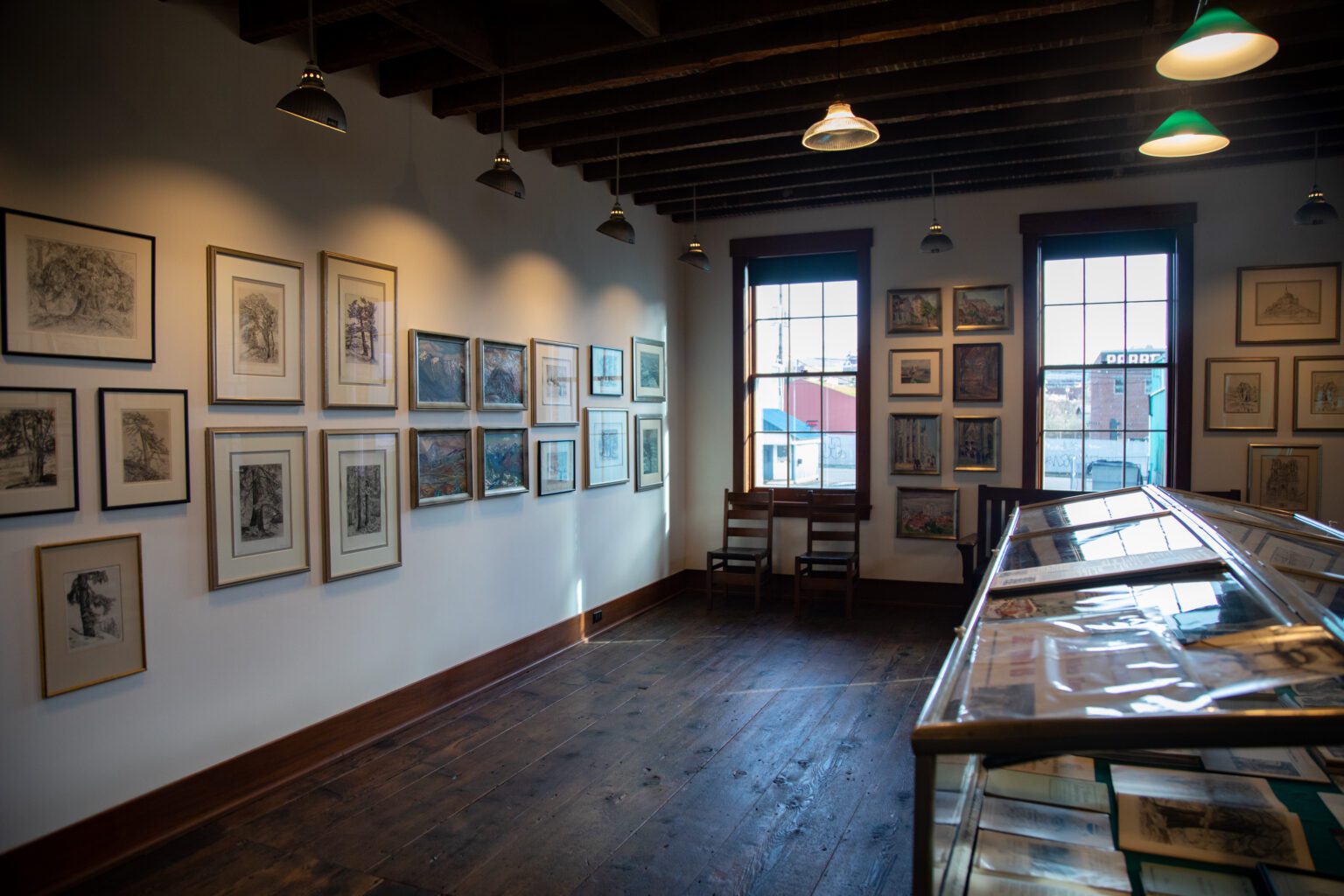 The Helen Loggie Museum of Art in Bellingham's Old Town features etches and sketches by the namesake Bellingham artist. Loggie was born in 1895 and produced many detailed pieces from sketches of trees on Orcas Island to oil paintings of Europe.