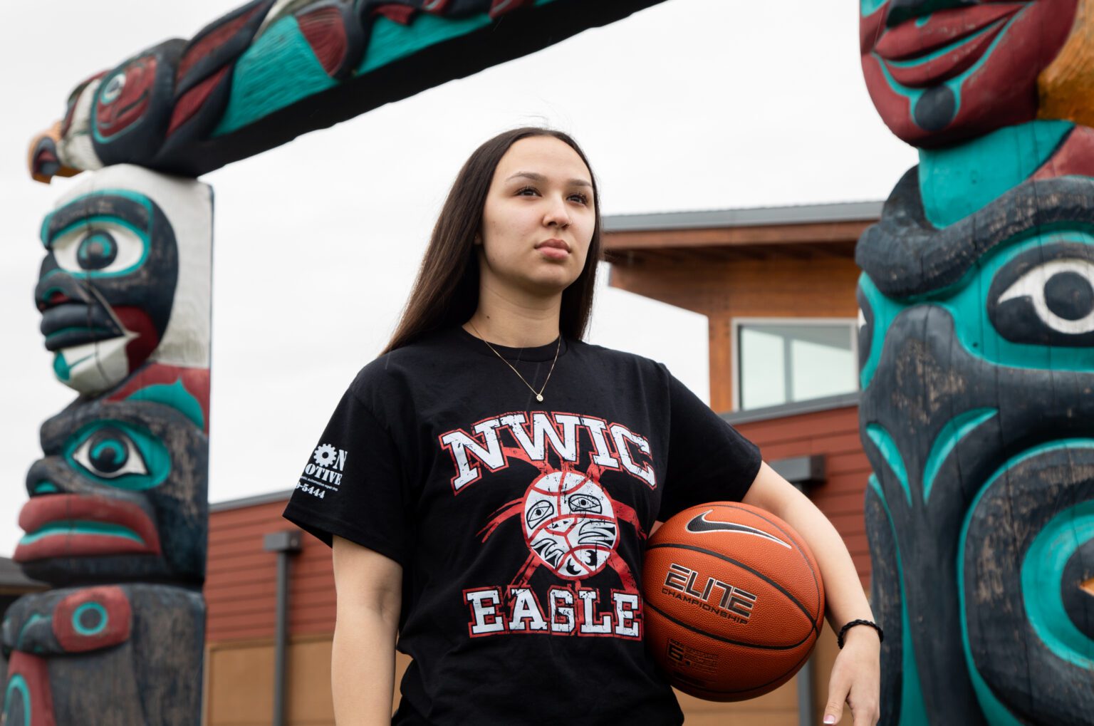 Sara Wolgemuth is a sophomore on the Northwest Indian College women's basketball team. A Bellingham transplant from Utqiaġvik