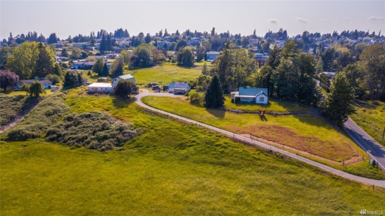 An overhead view of Kulshan Community Land Trust's newly acquired 8.2 acres of land in Ferndale