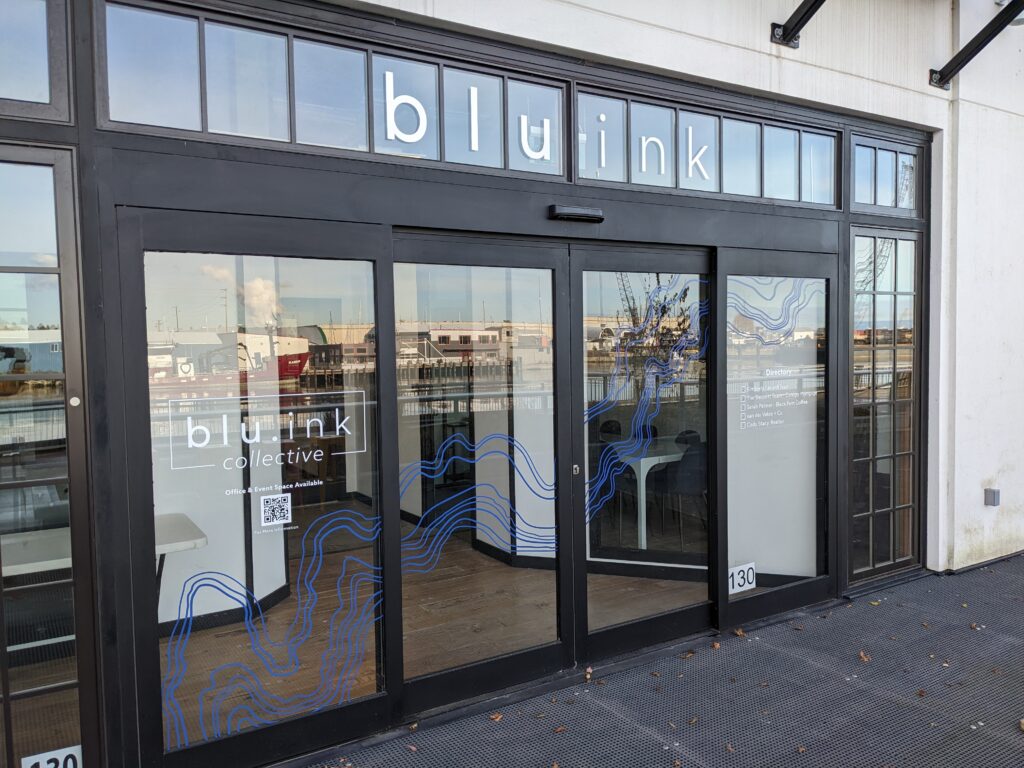 The front entrance of Blu.ink collective.