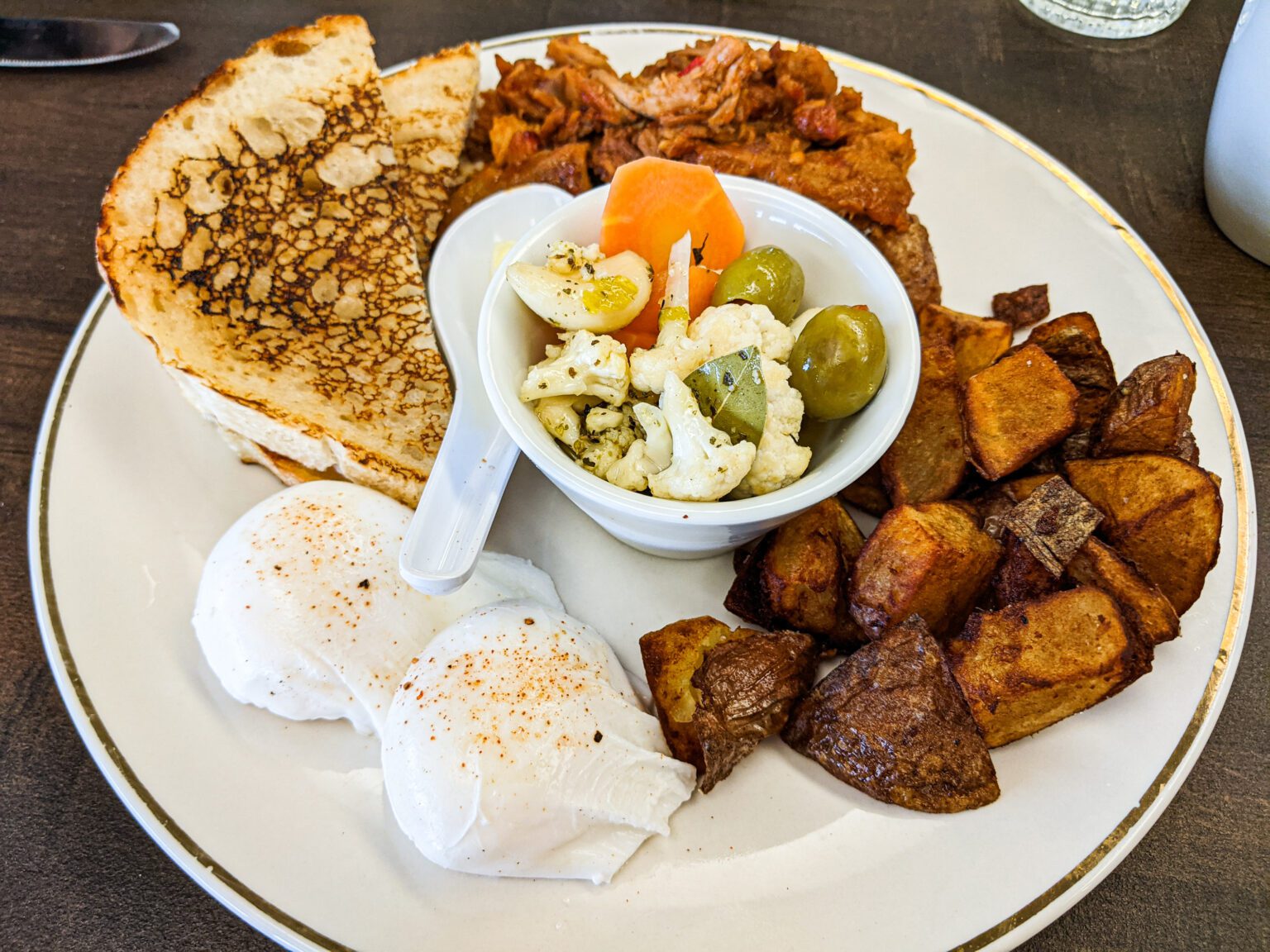 The “Brookefeast” plate at Martini Brunch — a new enterprise from Charlie and Brooke Martin in Mount Vernon — is an almost-classic-diner breakfast of eggs