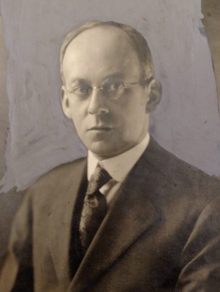 A vintage profile shot of Charles H. Fisher.
