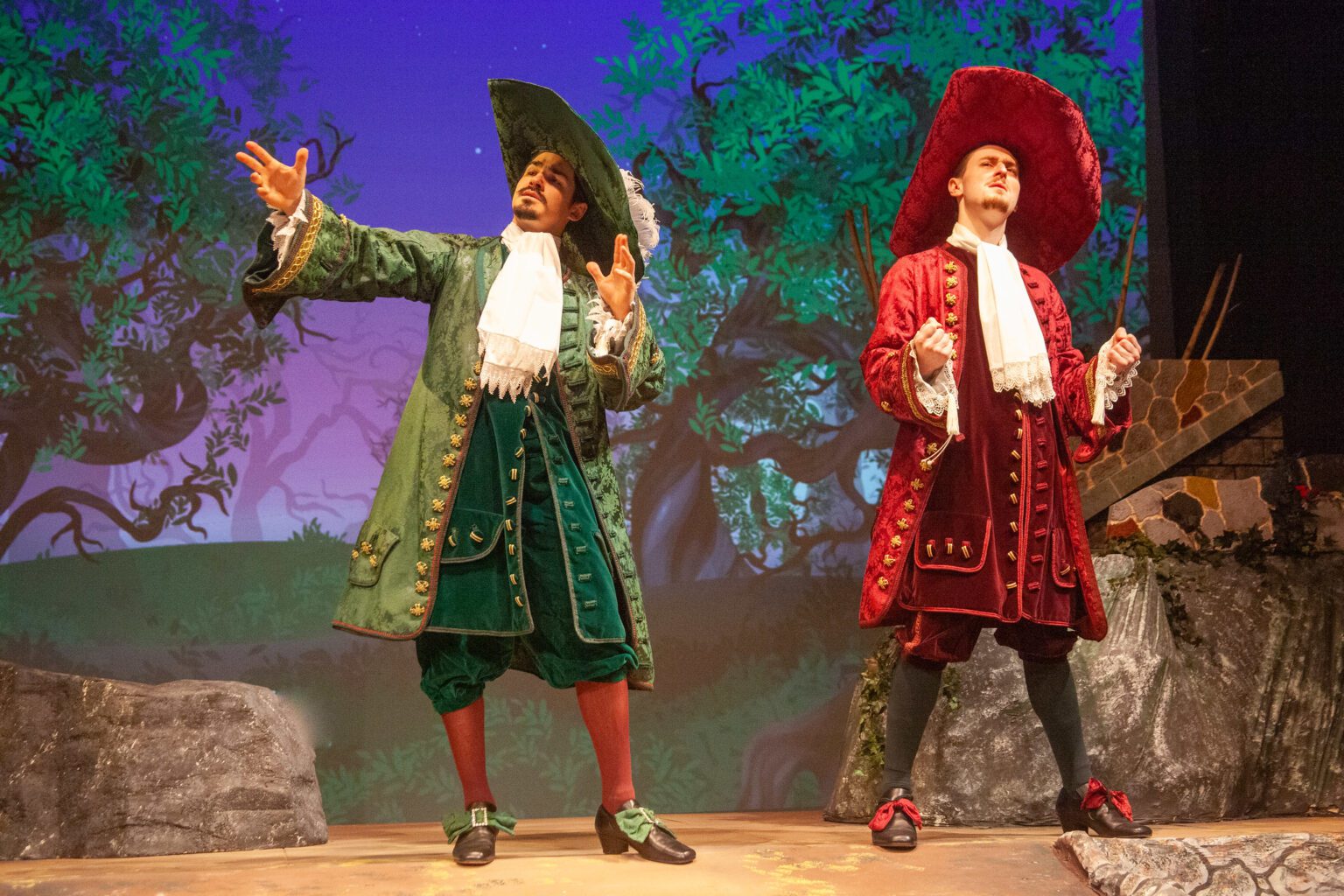Ben Usher is Cinderella’s prince and Riley Stowell is Rapunzel’s prince in Bellingham Theatre Guild's production of "Into the Woods" onstage June 10–26 at the BTG playhouse