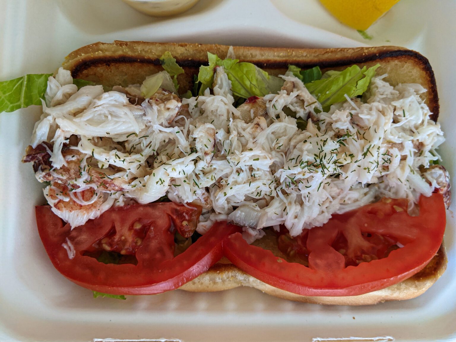 Skagit’s Own Fish Market on Highway 20 serves an amazing crab sandwich. In the sad event that crab is out of season