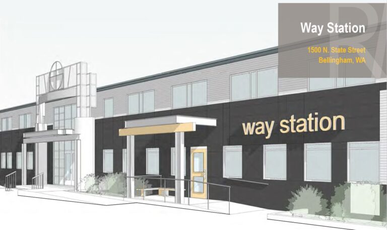 An artist's rendering of the proposed Bellingham Way Station.