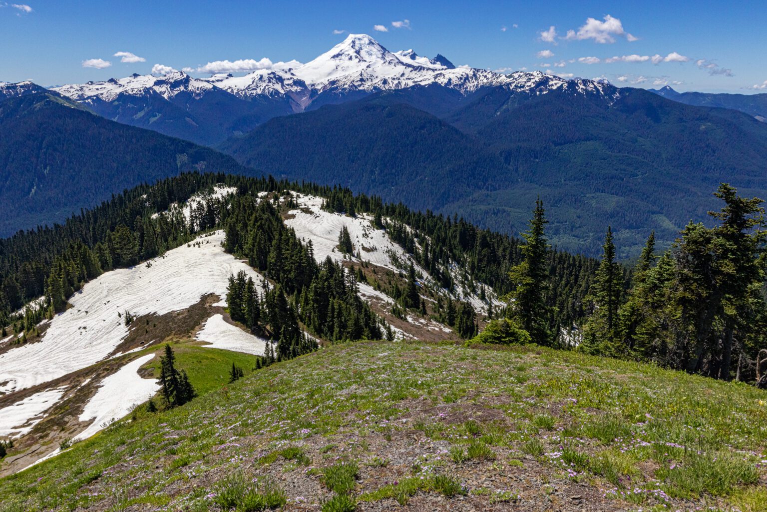 Glacial-covered Mount Baker
