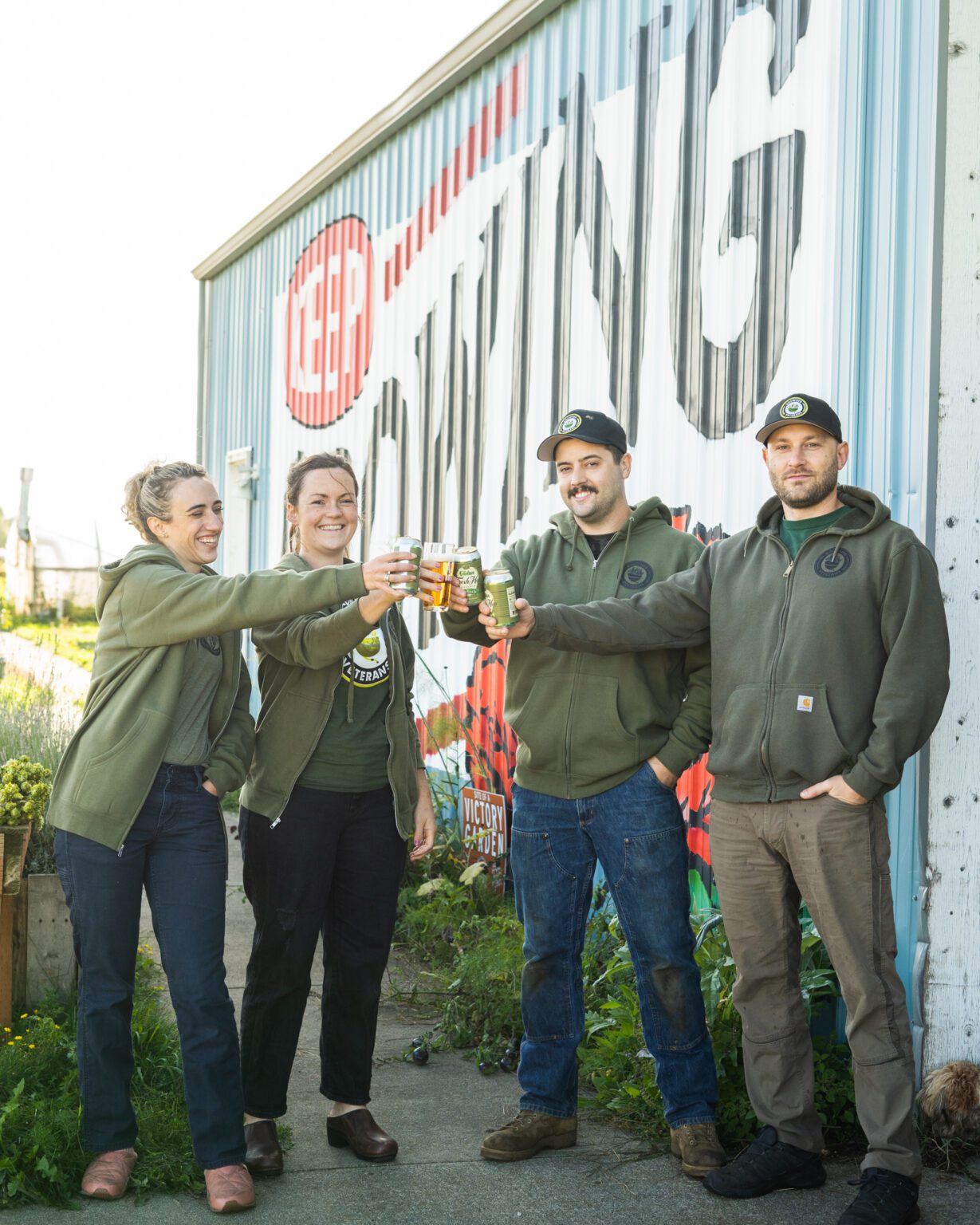Two of Aslan Brewing's three fresh hop beers this year are made with organic varieties from Growing Veterans in Lynden. One uses organic Chinook hops for its Fresh Hop Kolsch. In addition to the hops from Growing Veterans