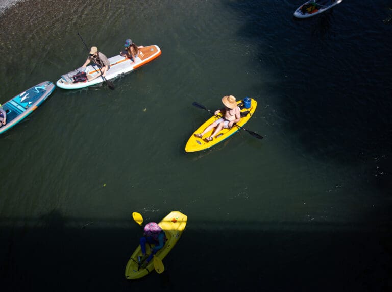 People begin a float down the South Fork Nooksack River near the Acme Bridge in July 2022. The Whatcom County Council is again considering a floating ban on the watershed to protect chinook salmon.