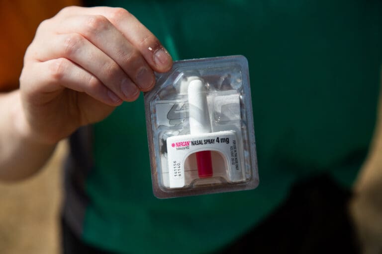 Whatcom County Health Department hands out Narcan in Bellingham during Overdose Awareness Day on Aug. 31
