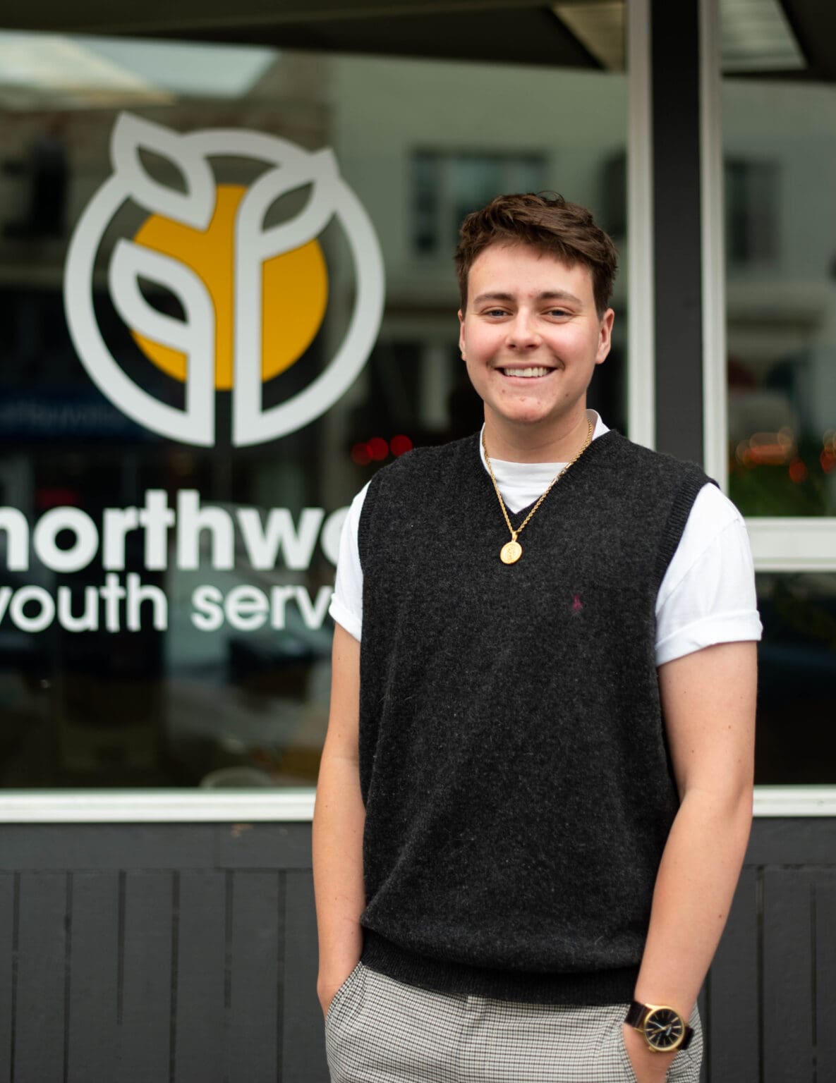 River Porter is creative manager for Northwest Youth Services in Bellingham. Porter said most people don't know he's very athletic. In high school