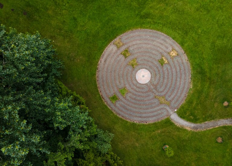 The Fairhaven Park labyrinth was constructed in 2011.