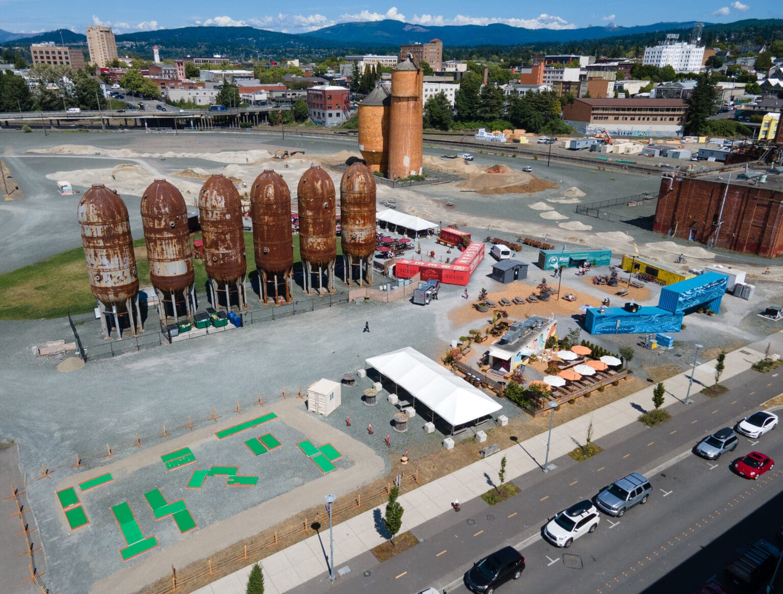 The Portal Container Village on downtown Bellingham's waterfront on June 29