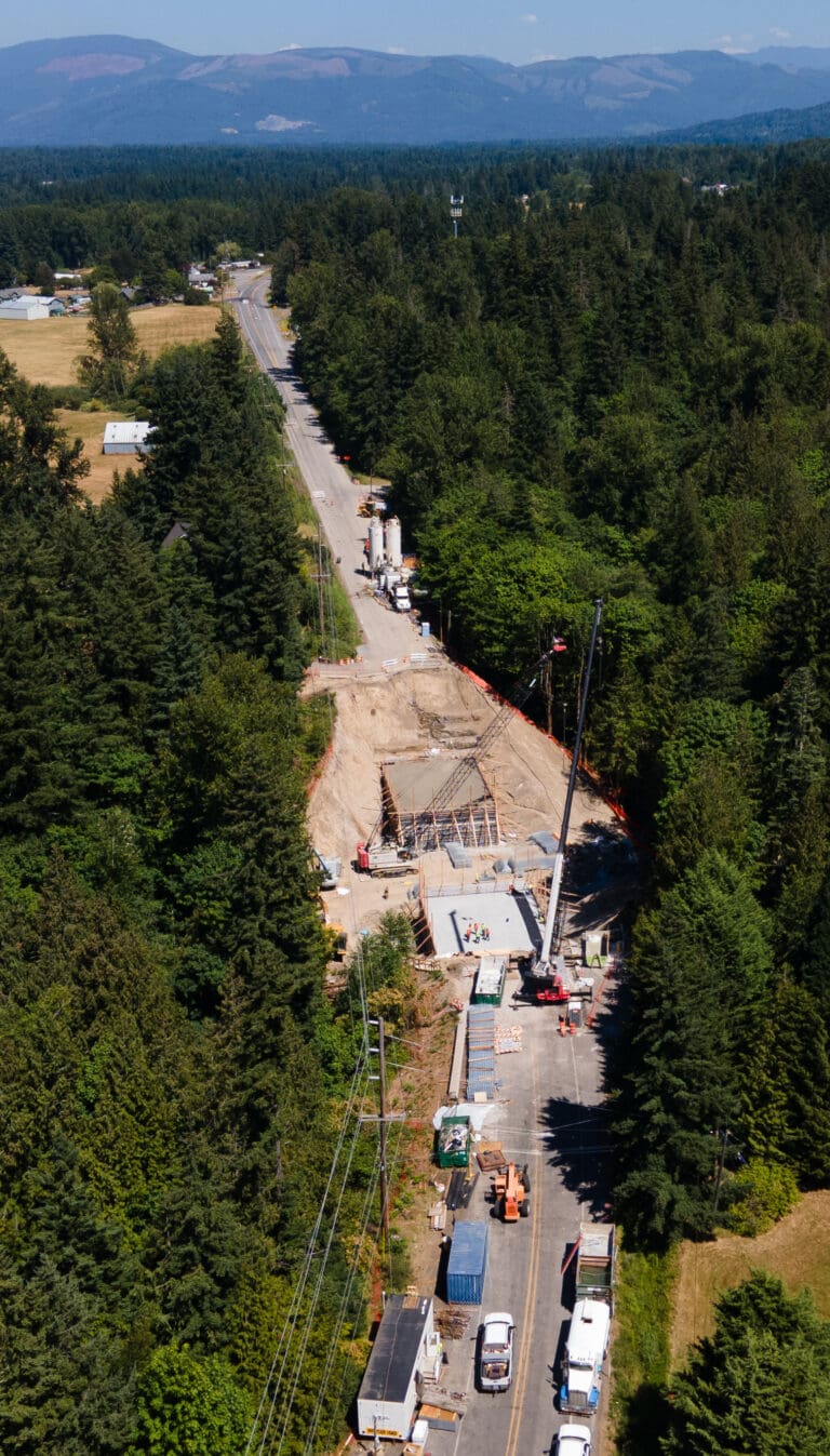 Mount Baker Highway is currently under construction to remove a fish barrier blocking Squalicum Creek. The summerlong project has resulted in traffic issues in eastern Whatcom County.