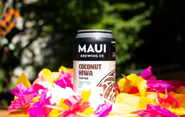 Boundary Bay Brewery is selling leis and Coconut Hiwa Porter from Maui Brewing Co. to raise money for the Kokua Restaurant & Hospitality Fund