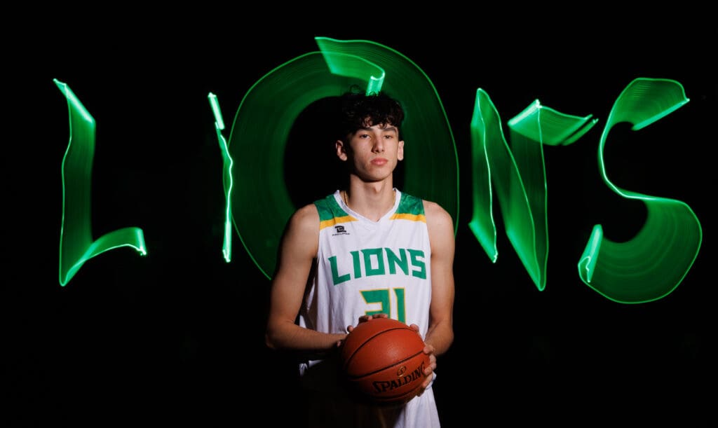 Lynden basketball player Anthony Canales.