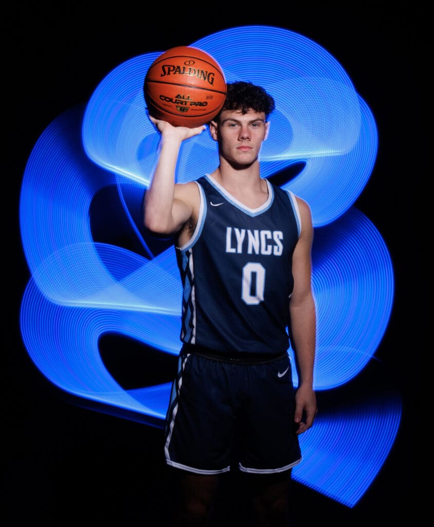 Lynden Christian basketball player Tyler Sipma.