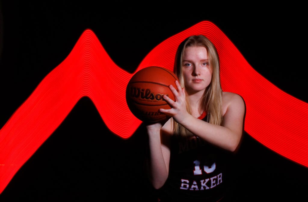 Mount Baker basketball player Madison Barter.