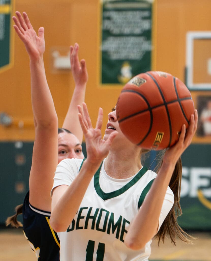 Sehome senior guard/post Kylie Watson goes up for a layup.
