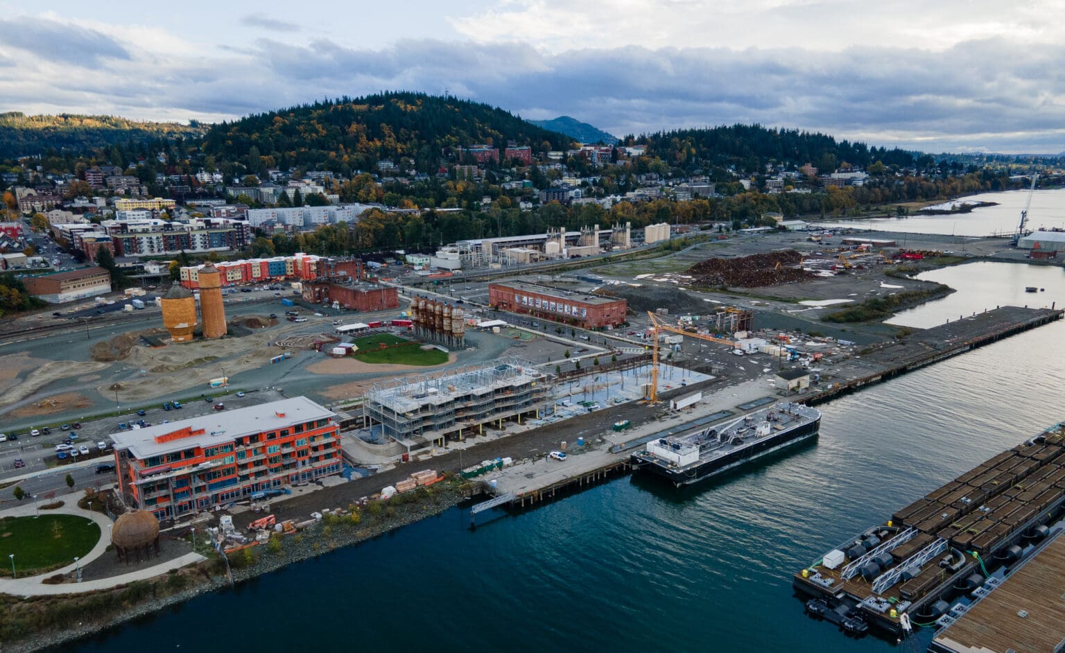 Future plans for Bellingham's waterfront grew more uncertain after Harcourt Developments missed a deadline to finish two condominium buildings along Whatcom Waterway