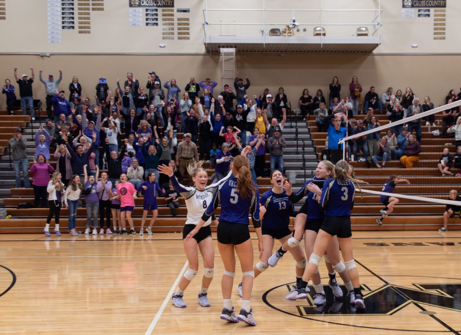 Nooksack Valley celebrates the point that punched the team's ticket to state Thursday