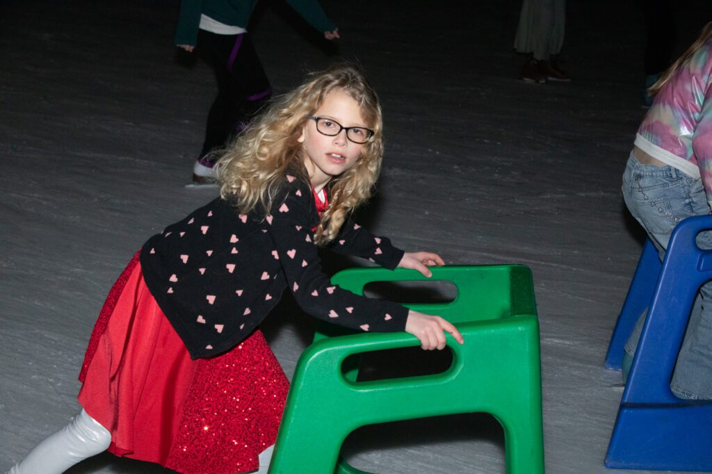 McKinley Dement shows up looking like music idol Taylor Swift during a T-Swifty Skate on Monday, Feb. 19 at Bellingham Sportsplex.
