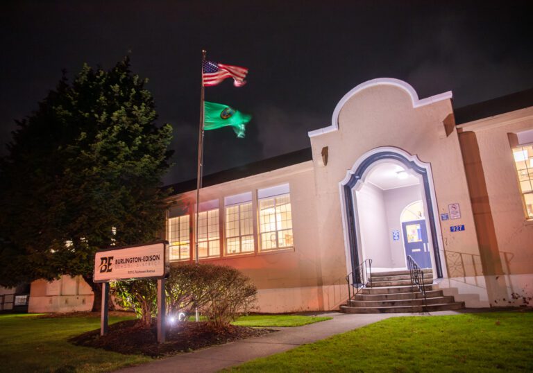 Burlington Edison School District offices shown in April 2024.