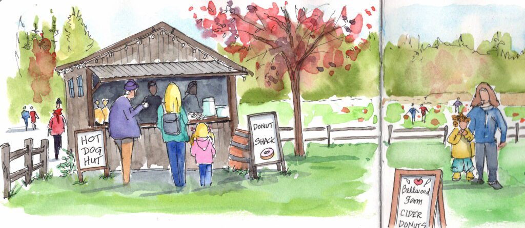 Bellewood Farms sketched by Karen VerBurg.